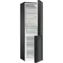 Gorenje NRK619EABXL4 alulfagyasztós kombinált hűtőszekrény, fekete, nofrost, 185 cm, 204/96 l, multiflow