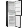 Gorenje NRK619EABXL4 alulfagyasztós kombinált hűtőszekrény, fekete, nofrost, 185 cm, 204/96 l, multiflow