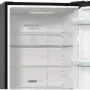 Gorenje NRK619EABXL4 alulfagyasztós kombinált hűtőszekrény, fekete, nofrost, 185 cm, 204/96 l, multiflow