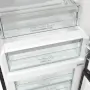 Gorenje NRK619EABXL4 alulfagyasztós kombinált hűtőszekrény, fekete, nofrost, 185 cm, 204/96 l, multiflow