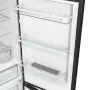 Gorenje NRK619EABXL4 alulfagyasztós kombinált hűtőszekrény, fekete, nofrost, 185 cm, 204/96 l, multiflow