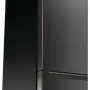 Gorenje NRK619EABXL4 alulfagyasztós kombinált hűtőszekrény, fekete, nofrost, 185 cm, 204/96 l, multiflow