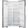 Gorenje NRS9181VX side-by-side hűtőszekrény, szürke, nofrost, multiflow 360°, jégkockakészítő, 179,3 cm, 371/191 l
