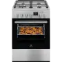 Electrolux LKK664201X PlusSteam kombinált tűzhely, inox, 60 cm széles, gőzfunkcióval, airfry, katalitikus tisztítás
