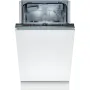 Bosch SPV2IKX10E beépíthető mosogatógép, 45 cm, 9 teríték, homeconnect, normál kosár, extra szárítás, variospeed, intenzív 70°c, aquastop