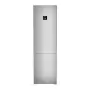 Liebherr KGBNsfd 57Z33 alulfagyasztós kombinált hűtőszekrény, ezüst, 201,5 cm, nofrost, duocooling, érintővezérlés, powercooling, biofresh, freshair szűrő, led