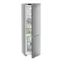 Liebherr KGNsdd 57Z23 alulfagyasztós kombinált hűtőszekrény, ezüst, 201,5 cm, nofrost, duocooling, érintővezérlés, powercooling, easyfresh, easytwist-ice, led