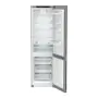 Liebherr KGNsfd 57Z03 alulfagyasztós kombinált hűtőszekrény, ezüst, 201,5 cm, nofrost, duocooling, érintővezérlés, powercooling, easyfresh, freshair szűrő, led