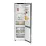 Liebherr KGNsfd 57Z03 alulfagyasztós kombinált hűtőszekrény, ezüst, 201,5 cm, nofrost, duocooling, érintővezérlés, powercooling, easyfresh, freshair szűrő, led