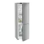 Liebherr KGNsdd 52Z23 alulfagyasztós kombinált hűtőszekrény, ezüst, 185,5 cm, nofrost, duocooling, érintővezérlés, powercooling, easyfresh, easytwist-ice, led