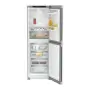 Liebherr KGNsff 52Z04 alulfagyasztós kombinált hűtőszekrény, ezüst, 185.5 cm, nofrost, duocooling, érintővezérlés, powercooling, easyfresh, freshair szűrő, led