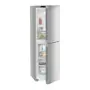 Liebherr KGNsff 52Z04 alulfagyasztós kombinált hűtőszekrény, ezüst, 185.5 cm, nofrost, duocooling, érintővezérlés, powercooling, easyfresh, freshair szűrő, led