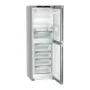 Liebherr KGNsff 52Z04 alulfagyasztós kombinált hűtőszekrény, ezüst, 185.5 cm, nofrost, duocooling, érintővezérlés, powercooling, easyfresh, freshair szűrő, led