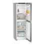 Liebherr KGNsff 52Z04 alulfagyasztós kombinált hűtőszekrény, ezüst, 185.5 cm, nofrost, duocooling, érintővezérlés, powercooling, easyfresh, freshair szűrő, led