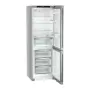 Liebherr KGNsfd 52Z03 alulfagyasztós kombinált hűtőszekrény, ezüst, 185.5 cm, nofrost, duocooling, érintővezérlés, powercooling, easyfresh, freshair szűrő, led