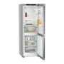 Liebherr KGNsfd 52Z03 alulfagyasztós kombinált hűtőszekrény, ezüst, 185.5 cm, nofrost, duocooling, érintővezérlés, powercooling, easyfresh, freshair szűrő, led