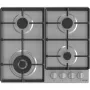 Gorenje GW641EX beépíthető gázfőzőlap, 60cm, wok, elölgombos vezérlés, egykezes szikragyújtás, öntöttvas edénytartó, inox