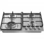 Gorenje GW641EX beépíthető gázfőzőlap, 60cm, wok, elölgombos vezérlés, egykezes szikragyújtás, öntöttvas edénytartó, inox