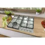 Gorenje GW641EX beépíthető gázfőzőlap, 60cm, wok, elölgombos vezérlés, egykezes szikragyújtás, öntöttvas edénytartó, inox