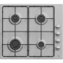 Gorenje G640SX beépíthető gázfőzőlap, 60cm, oldalgombos vezérlés, egykezes szikragyújtás, zománcozott edénytartó rács, inox