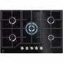 Electrolux KGG75362K beépíthető gázfőzőlap, 75cm, üveglapos kivitel, wok, elölgombos vezérlés, szikragyújtás, kovácsolt vas edénytartók