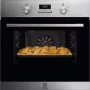 Electrolux EOH3C00BX beépíthető elektromos sütő, katalitikus tisztítás, hőlégkeverés, led-es időzítő, forgógombok, 2 tepsi, 65 l