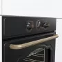 Gorenje BOS67372CLB beépíthető sütő, classico design, extrasteam gőzfunkció, aquaclean tisztítás, teleszkópos sütősín, 77 l
