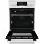 Gorenje ECS5350WA elektromos tűzhely, 50 cm, gőzfunkcióval, fehér, katalitikus, aquaclean, gyors előmelegítés, teleszkópos sütősín