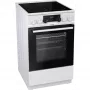 Gorenje EC5341WG elektromos tűzhely, 50 cm, fehér, aquaclean tisztítás, teleszkópos sütősín