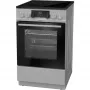 Gorenje EC5341SG elektromos tűzhely, 50 cm, szürke, aquaclean tisztítás, teleszkópos sütősín