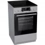 Gorenje EC5341SG elektromos tűzhely, 50 cm, szürke, aquaclean tisztítás, teleszkópos sütősín