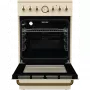 Gorenje ECS5250CLI elektromos tűzhely, 50 cm, gőzfunkcióval, classico design, bézs, aquaclean tisztítás, gyors előmelegítés