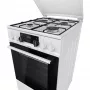 Gorenje K5341WJ kombinált tűzhely, 50 cm, 62 l, led kijelző, tető, fehér