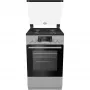 Gorenje K5341SJ kombinált tűzhely, 50 cm, 62 l, led kijelző, üveg dísztető, szürke