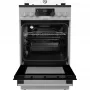Gorenje K5341SJ kombinált tűzhely, 50 cm, 62 l, led kijelző, üveg dísztető, szürke