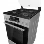 Gorenje K5341SJ kombinált tűzhely, 50 cm, 62 l, led kijelző, üveg dísztető, szürke