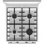 Gorenje K5352WH kombinált tűzhely, 50 cm, 70 l, led kijelző, teleszkópos sütősín, gyors előmelegítés, tető, fehér