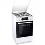 Gorenje K5352WH kombinált tűzhely, 50 cm, 70 l, led kijelző, teleszkópos sütősín, gyors előmelegítés, tető, fehér