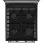 Gorenje K5352SH kombinált tűzhely, 50 cm, 70 l, led kijelző, teleszkópos sütősín, gyors előmelegítés, üveg dísztető, szürke