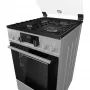 Gorenje K5352SH kombinált tűzhely, 50 cm, 70 l, led kijelző, teleszkópos sütősín, gyors előmelegítés, üveg dísztető, szürke