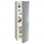 Liebherr CUef 331 alulfagyasztós kombinált hűtőszekrény, ezüst, 181.2 cm, 212/84 l, smartfrost, frostsafe, variospace, led
