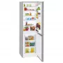 Liebherr CUef 331 alulfagyasztós kombinált hűtőszekrény, ezüst, 181.2 cm, 212/84 l, smartfrost, frostsafe, variospace, led