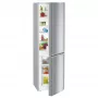 Liebherr CUel 331 alulfagyasztós kombinált hűtőszekrény, ezüst, 181.2 cm, 212/84 l, smartfrost, frostsafe, variospace, led
