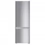 Liebherr CUel 281 alulfagyasztós kombinált hűtőszekrény, ezüst, 161,2 cm, 212/54 l, smartfrost, frostsafe, variospace, led