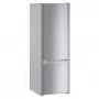 Liebherr CUel 281 alulfagyasztós kombinált hűtőszekrény, ezüst, 161,2 cm, 212/54 l, smartfrost, frostsafe, variospace, led