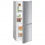 Liebherr CUel 231 alulfagyasztós kombinált hűtőszekrény, ezüst, 137,2 cm, 157/54 l, smartfrost, frostsafe, variospace, led