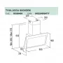 Thalassa 800 XGBK/F Beépítési méretrajz