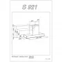 SL-921 TW 52 BK Beépítési méretrajz
