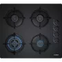 Bosch POH6B6B10 beépíthető gázfőzőlap, 60cm, wok, üveglapos kivitel, oldalgombos vezérlés, szikragyújtás, zománcozott edénytartó rács