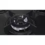Bosch POH6B6B10 beépíthető gázfőzőlap, 60cm, wok, üveglapos kivitel, oldalgombos vezérlés, szikragyújtás, zománcozott edénytartó rács